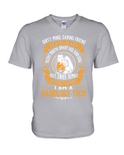 Radiology Tech - Brave Heart Job Title V-Neck T-Shirt thumbnail