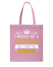 Rodman - Fix Stupid Job Title Tote Bag thumbnail