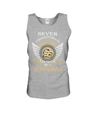 Never Underestimate SCHULMAN - Name Shirts Unisex Tank thumbnail