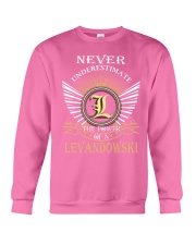 Never Underestimate LEVANDOWSKI - Name Shirts Crewneck Sweatshirt thumbnail