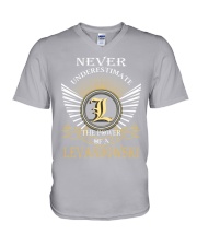 Never Underestimate LEVANDOWSKI - Name Shirts V-Neck T-Shirt thumbnail