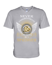 Never Underestimate SPRINGER - Name Shirts V-Neck T-Shirt thumbnail