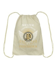 Never Underestimate PROCHASKA - Name Shirts Drawstring Bag thumbnail