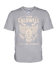 Team CALDWELL - Lifetime Member V-Neck T-Shirt thumbnail