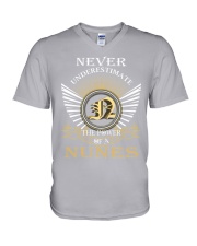 Never Underestimate NUNES - Name Shirts V-Neck T-Shirt thumbnail