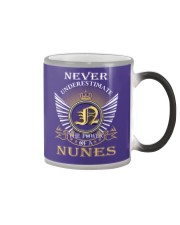 Never Underestimate NUNES - Name Shirts Color Changing Mug thumbnail