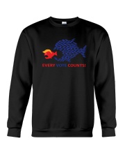 Every vote counts fish yard sign Crewneck Sweatshirt tile