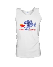 Every vote counts fish yard sign Unisex Tank tile