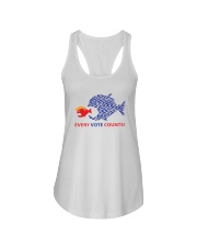 Every vote counts fish yard sign Ladies Flowy Tank tile