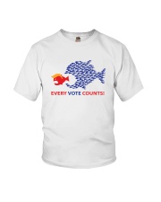 Every vote counts fish yard sign Youth T-Shirt tile
