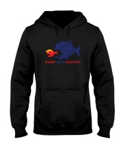 Every vote counts fish yard sign Hooded Sweatshirt tile