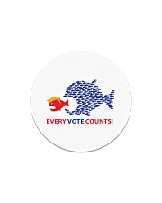 Every vote counts fish yard sign Circle Magnet tile