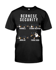 Bernese Mountain Dog Security Funny Dog Classic T-Shirt front
