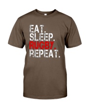 Eat Sleep Rugby Repeat Funny Sport T-Shirt Classic T-Shirt thumbnail