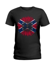 Confederate Battle Flag Ladies T-Shirt thumbnail