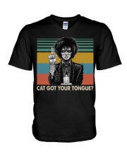 Cat Got Your Tongue V-Neck T-Shirt tile