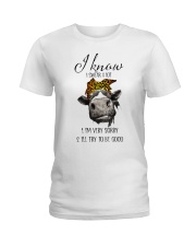 I Know I Swear A Lot Ladies T-Shirt thumbnail