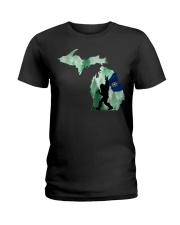 Bigfoot Michigan Ladies T-Shirt tile