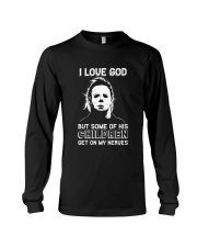 I Love God Michael Horror Long Sleeve Tee tile