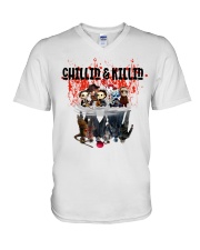 Chillin And Killin V-Neck T-Shirt tile