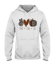 Peace Love Fall Hooded Sweatshirt tile
