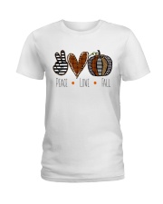 Peace Love Fall Ladies T-Shirt tile