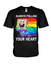 Always Follow Your Heart V-Neck T-Shirt tile