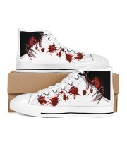 Freddy Blood Men's High Top White Shoes inside-left-outside-left
