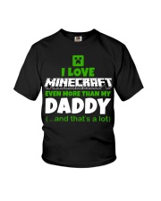 I Love Minecraft Daddy Youth T-Shirt tile