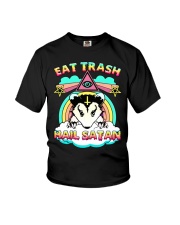 Eat Trash Hail Satan Youth T-Shirt thumbnail