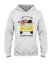 Black Girl And Her Dogs Hooded Sweatshirt tile