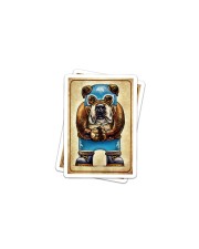 Lucha Libre Dog 3 Sticker tile