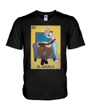 Grandparents Loteria V-Neck T-Shirt tile