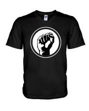 Hand BLM V-Neck T-Shirt tile