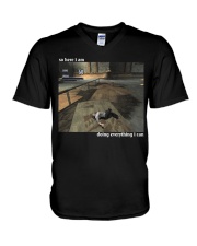 Doing Everything I Can V-Neck T-Shirt thumbnail