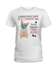 Bulldog Quarantined Ladies T-Shirt thumbnail