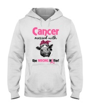 Cancer Messed With Wrong Heifer Hooded Sweatshirt thumbnail