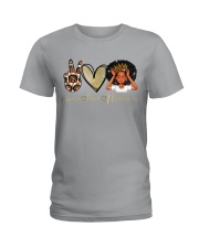 Peace Love Melanin 2 Ladies T-Shirt front