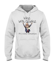 Wine With Dewine 3 Hooded Sweatshirt thumbnail