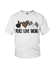 Peace Love Racing Youth T-Shirt tile