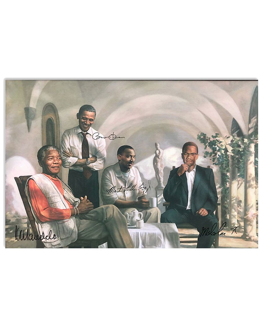 Four Black Man Poster 17x11 Poster