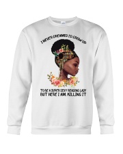Black Girl Loves Books Crewneck Sweatshirt tile