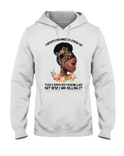 Black Girl Loves Books Hooded Sweatshirt tile