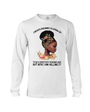 Black Girl Loves Books Long Sleeve Tee tile