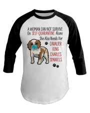 Cavalier KC Spaniel Quarantined Baseball Tee thumbnail