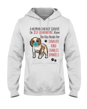 Cavalier KC Spaniel Quarantined Hooded Sweatshirt thumbnail