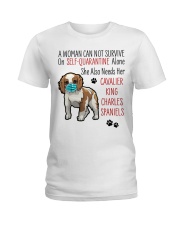 Cavalier KC Spaniel Quarantined Ladies T-Shirt thumbnail