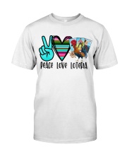 Peace Love Loteria Classic T-Shirt front