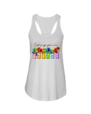 God Say You Are Ladies Flowy Tank tile