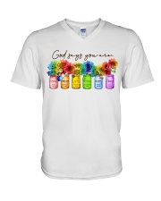 God Say You Are V-Neck T-Shirt tile